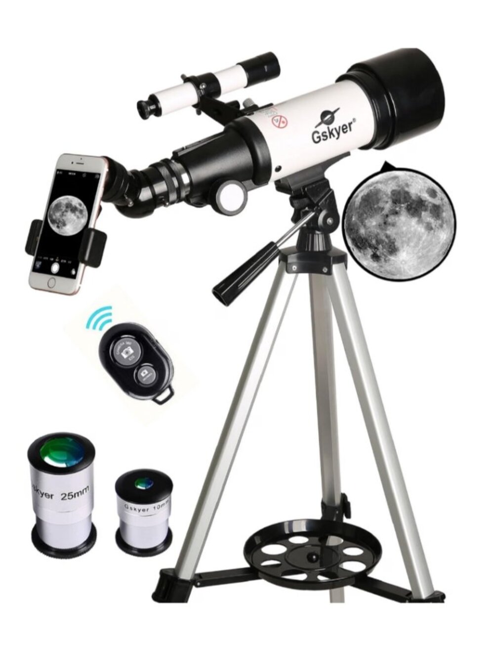 NEW Gskyer Telescope 70mm Aperture 400mm AZ Mount Refracting Telescope with Carr